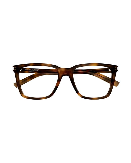Saint Laurent Black Sl 717 Slim 003 Optical Frames Acetate Transparent Squared