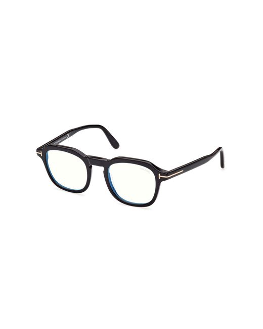 Tom Ford Black Ft5836-B 001 Optical Frames Acetate Geometric Normal for men