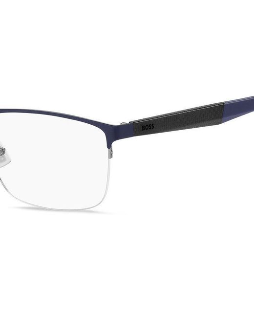 Boss Black Boss 1487 Ku0 Optical Frames Steel Squared for men