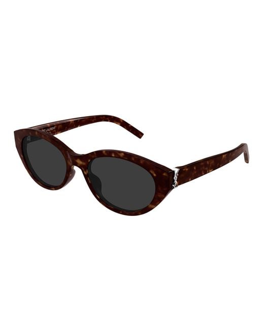 Saint Laurent Black Sl M148/F 002 Sunglasses Acetate Round