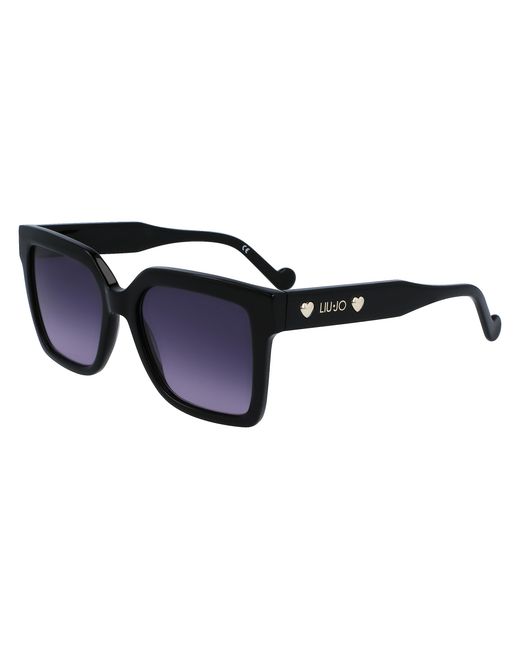 Liu Jo Black Lj771S 001 Sunglasses Acetate Squared Normal Shaded