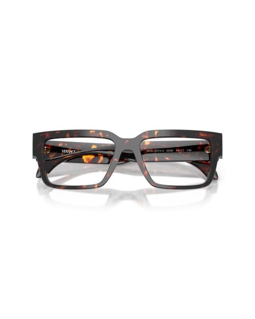 Versace Black Ve3374U 5509 Optical Frames Acetate Squared Normal for men