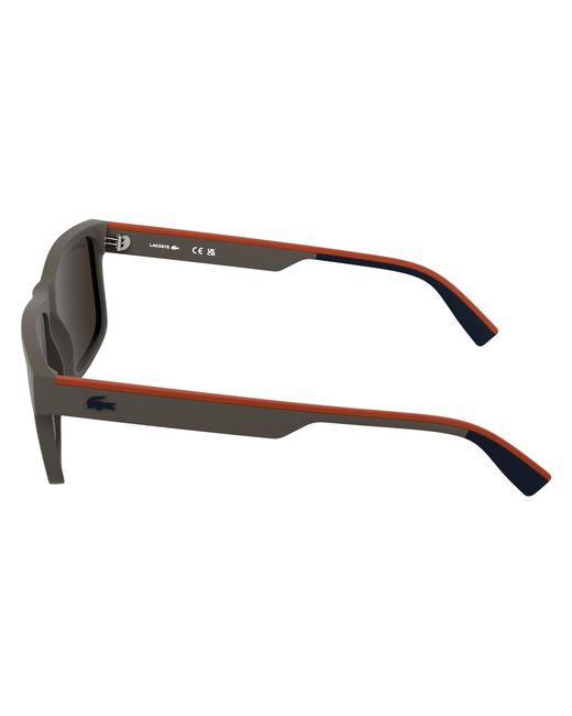 Lacoste Black L6076S 202 Sunglasses Bio-Injected Squared Normal for men