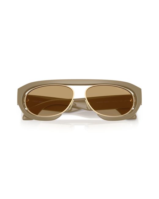 Giorgio Armani Black Ar8239 622273 Sunglasses Acetate Round Normal for men