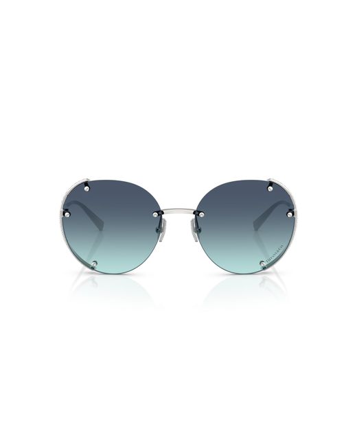 Tiffany & Co Black Tf3110Kb 62139S Sunglasses Metal Round Normal Shaded