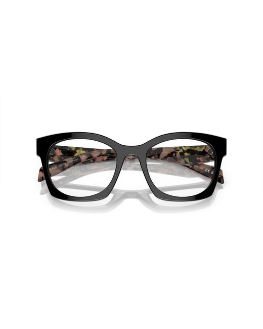 Prada Black Pr A05V 13P1O1 Optical Frames Acetate Transparent Geometric Normal