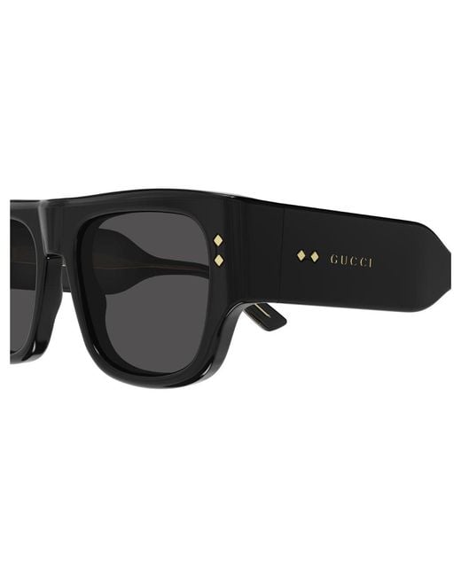 Gucci Black Gg1262S 001 Sunglasses Acetate Squared for men