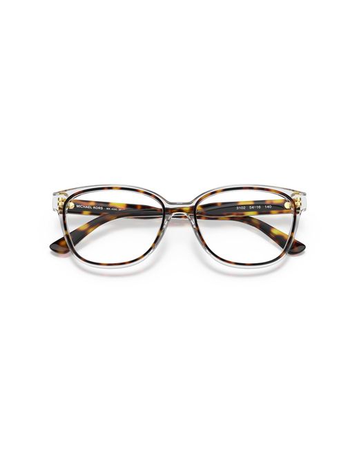 Michael Kors Black Mk4090 Martinique 3102 Optical Frames Acetate Transparent Squared Normal