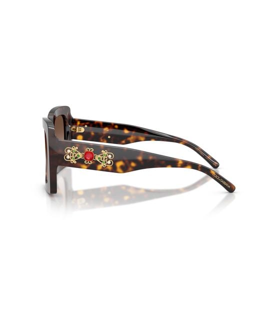 Dolce & Gabbana Black Dg4525B 502/13 Sunglasses Acetate Squared Normal Shaded