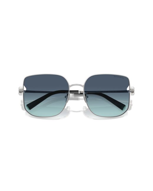 Tiffany & Co Black Tf3105D 60019S Sunglasses Steel Squared Normal Shaded