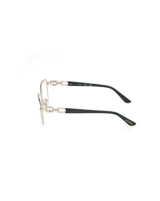 Guess Black Gu50179 097 Optical Frames Metal Squared Normal