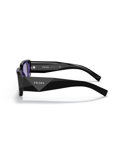 Prada Black Pr 06Ys 02Z01O Sunglasses Acetate Squared Normal for men