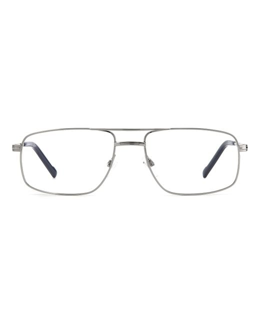 Pierre Cardin Black P.C. 6881 6Lb Optical Frames Steel Squared for men