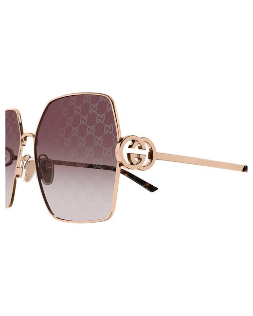 Gucci Black Gg2163S 004 Sunglasses Metal Squared