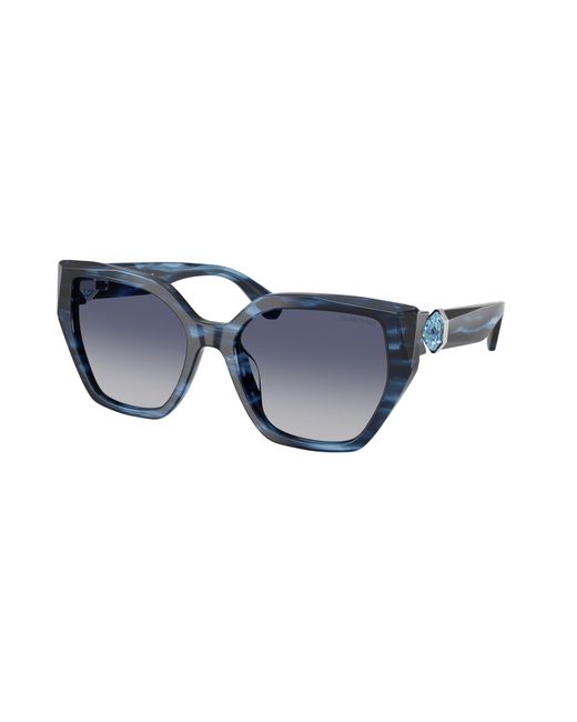 Swarovski Black Sk6044U 10904L Sunglasses Acetate Geometric Normal Shaded