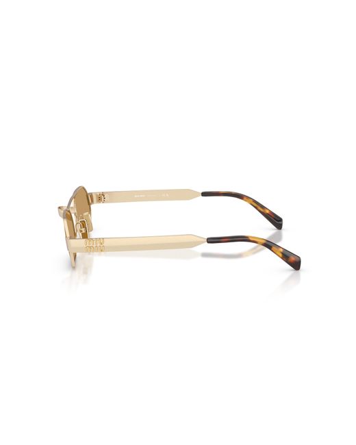 Miu Miu Black Mu B52S 22M10Y Sunglasses Metal Round Normal