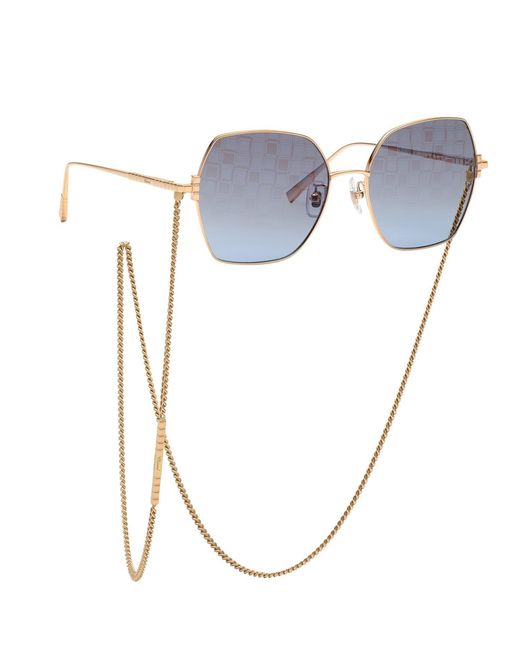 Chopard Blue Ikchl02 300L Sunglasses Metal Geometric Anti-Glare Nuanced