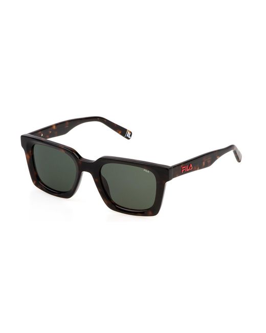 Fila Black Sfi897 4Blv Sunglasses Acetate Squared Normal for men