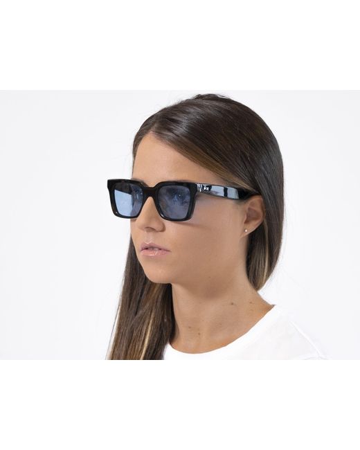 Xlab Black Panarea Sunglasses Acetate Light Squared Polarized