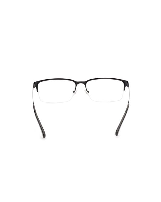Timberland Black Tb50037 002 Optical Frames Metal Squared Normal for men