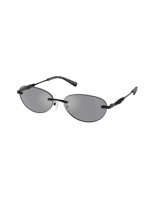 Michael Kors Black Mk1151 Manchester 1005/1 Sunglasses Metal Round Normal Mirror