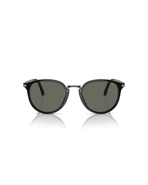 Persol Black Po3210S 95/31 Sunglasses Acetate Round Normal for men