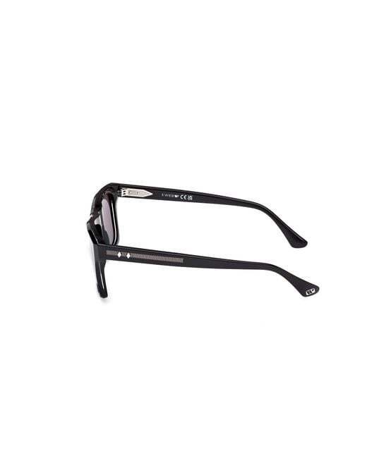 Web Black We0350 05A Sunglasses Acetate Smoke Squared Normal for men