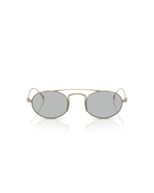 Giorgio Armani Black Ar6161T 338487 Sunglasses Titanium Round Normal for men