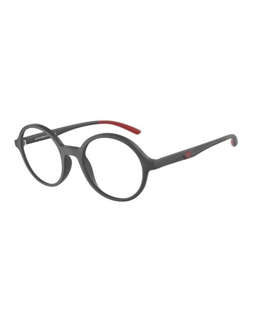 Emporio Armani Black Ea3197 5437 Optical Frames Plastic Round for men