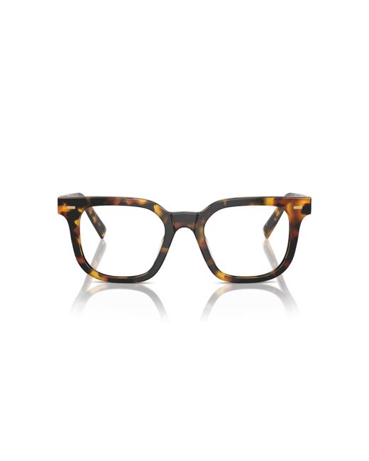 Miu Miu Black Mu 06Xv Vau1O1 Optical Frames Acetate Transparent Squared Normal