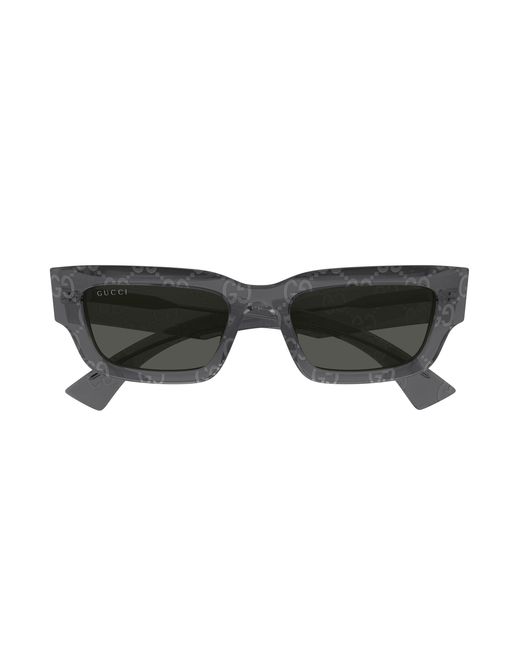 Gucci Black Gg1838S 011 Sunglasses Acetate Squared for men