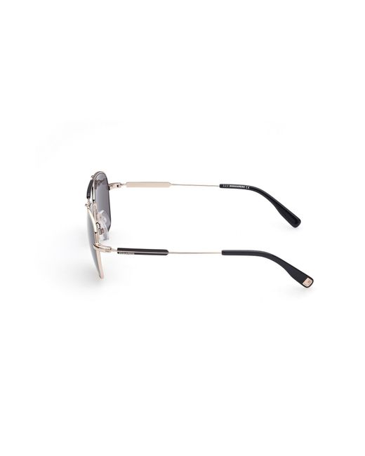 DSquared² Black Dq0380 Vince 28A Outlet Sunglasses Metal Squared Normal for men