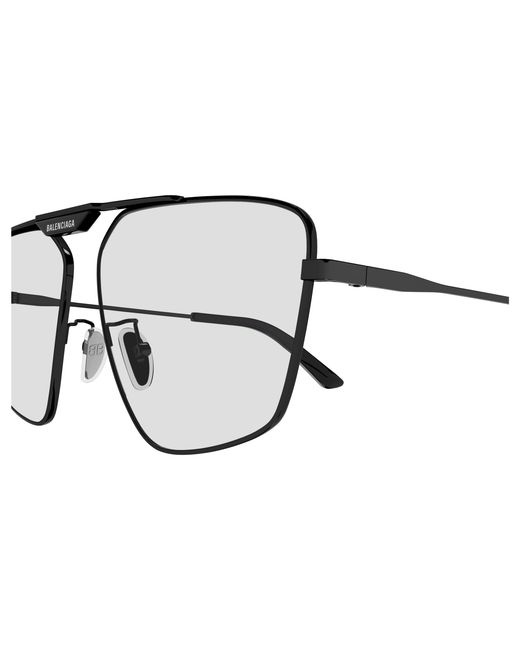 Balenciaga Black Bb0246Sa 004 Sunglasses Metal Geometric Normal for men