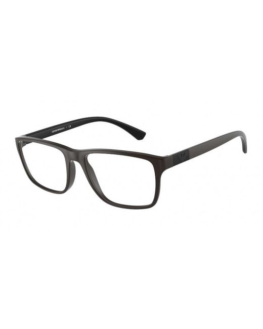 Emporio Armani Black Ea3091 5260 Optical Frames Plastic Squared for men