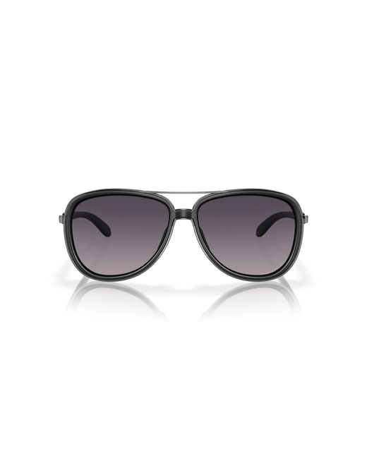 Oakley Black Oo4129 Split Time 412917 Sunglasses Metal Round Normal Shaded