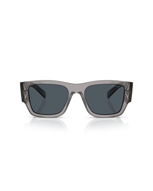 Prada Black Pr 10Zs 16Z70B Sunglasses Acetate Pillow Normal for men