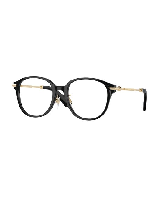 Burberry Black Be2412D 3001 Optical Frames Acetate Round Normal