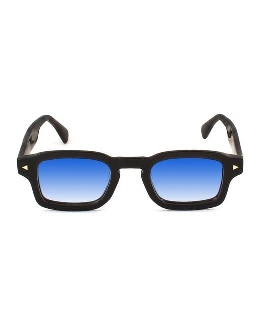 Xlab Black Eubea Sunglasses Acetate Squared Polarized for men
