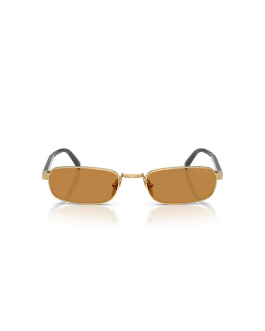 Prada Black Pr B54S 5Ak50P Sunglasses Metal Squared Normal for men