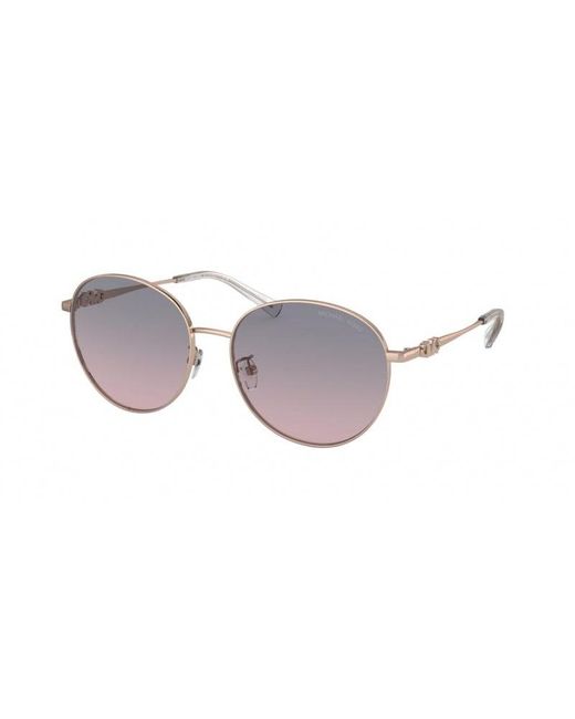Michael Kors Black Mk1119 Alpine 110868 Sunglasses Metal Light Round Shaded