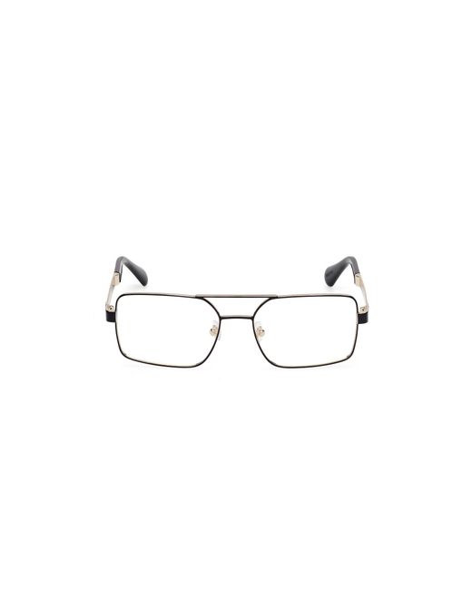 MAX&Co. Black Mo5182 001 Optical Frames Metal Geometric Normal