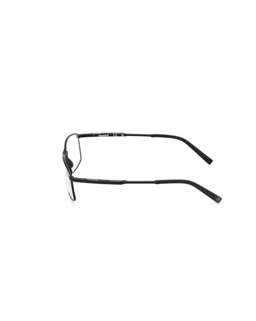 Timberland Black Tb50053 002 Optical Frames Metal Squared Normal for men