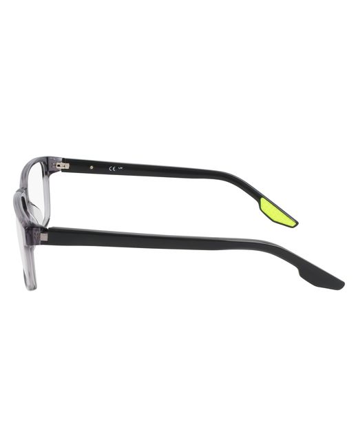 Nike Black 7160 027 Optical Frames Recycled Pet Squared Normal Photochromatic for men