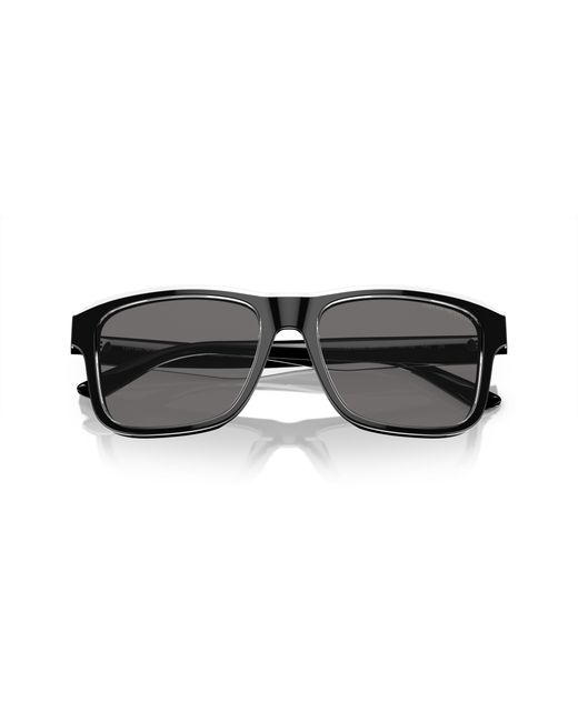 Emporio Armani Black Ea4208 605187 Sunglasses Acetate Pillow Polarized for men