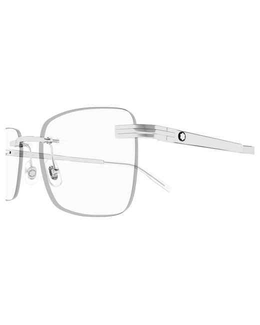 Montblanc Black Mb0279O 001 Optical Frames Metal Squared for men