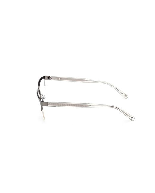 Timberland Black Tb50083 009 Optical Frames Metal Squared Normal for men