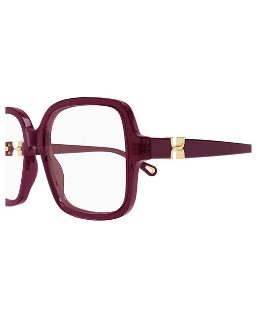 Chloé Black Ch0335O 005 Optical Frames Acetate Transparent Squared