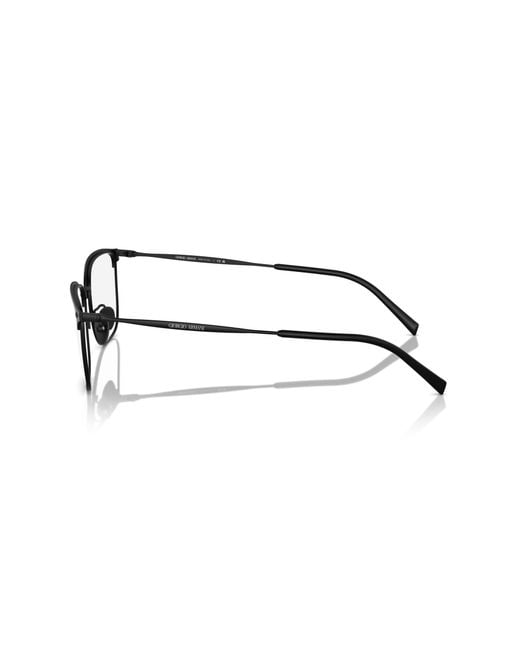 Giorgio Armani Black Ar5143 3001 Optical Frames Steel Transparent Squared Normal for men