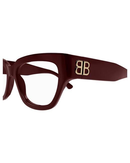 Balenciaga Black Bb0326O 004 Optical Frames Acetate Transparent Squared