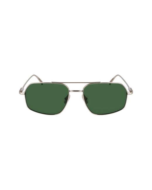 Ferragamo Black Sf313S 746 Sunglasses Metal Squared Normal Normal for men